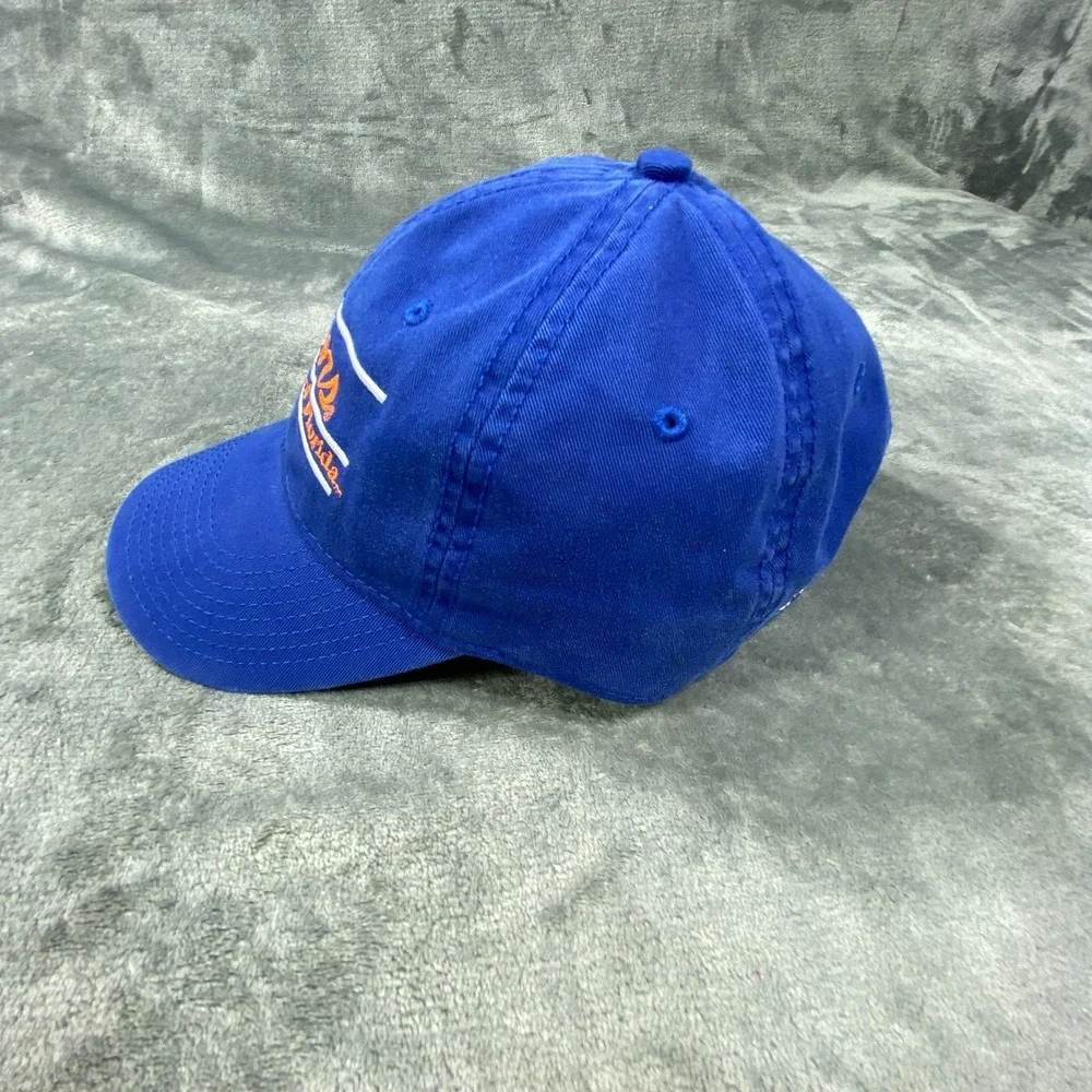 Vintage Florida Gators Snapback Hat College The Game Line Script Blue‎ Cap NCAA